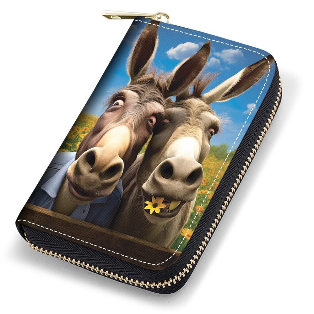 6617 Credit Card Holder Wallets , RFID Blocking Small Leather Card Case